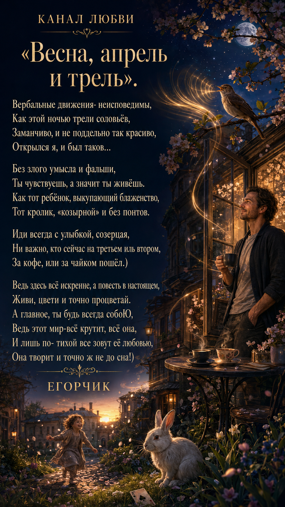 весна,апрель и трель
